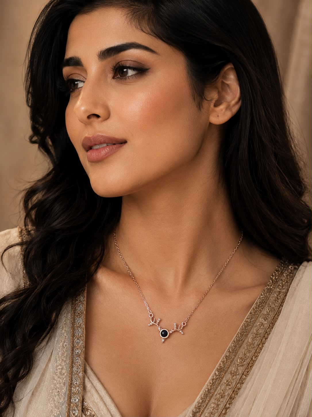 I Love You Crystal Rhinestone Fashion Pendant Projection Heart Necklace