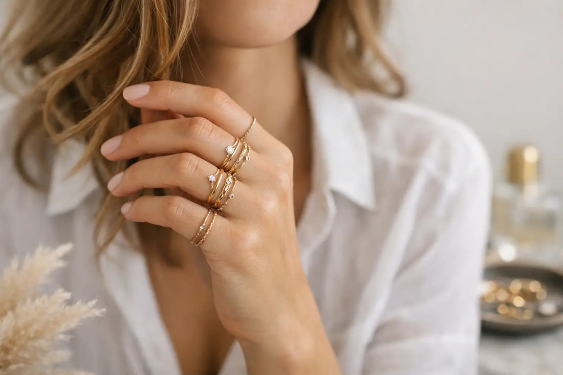 How to Style Dainty Rings for Stacking Daily