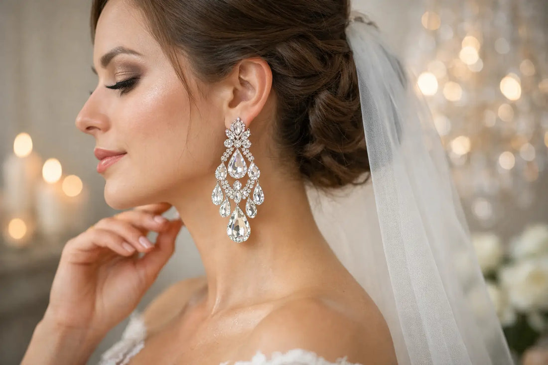 Statement Earrings for Weddings That Shine