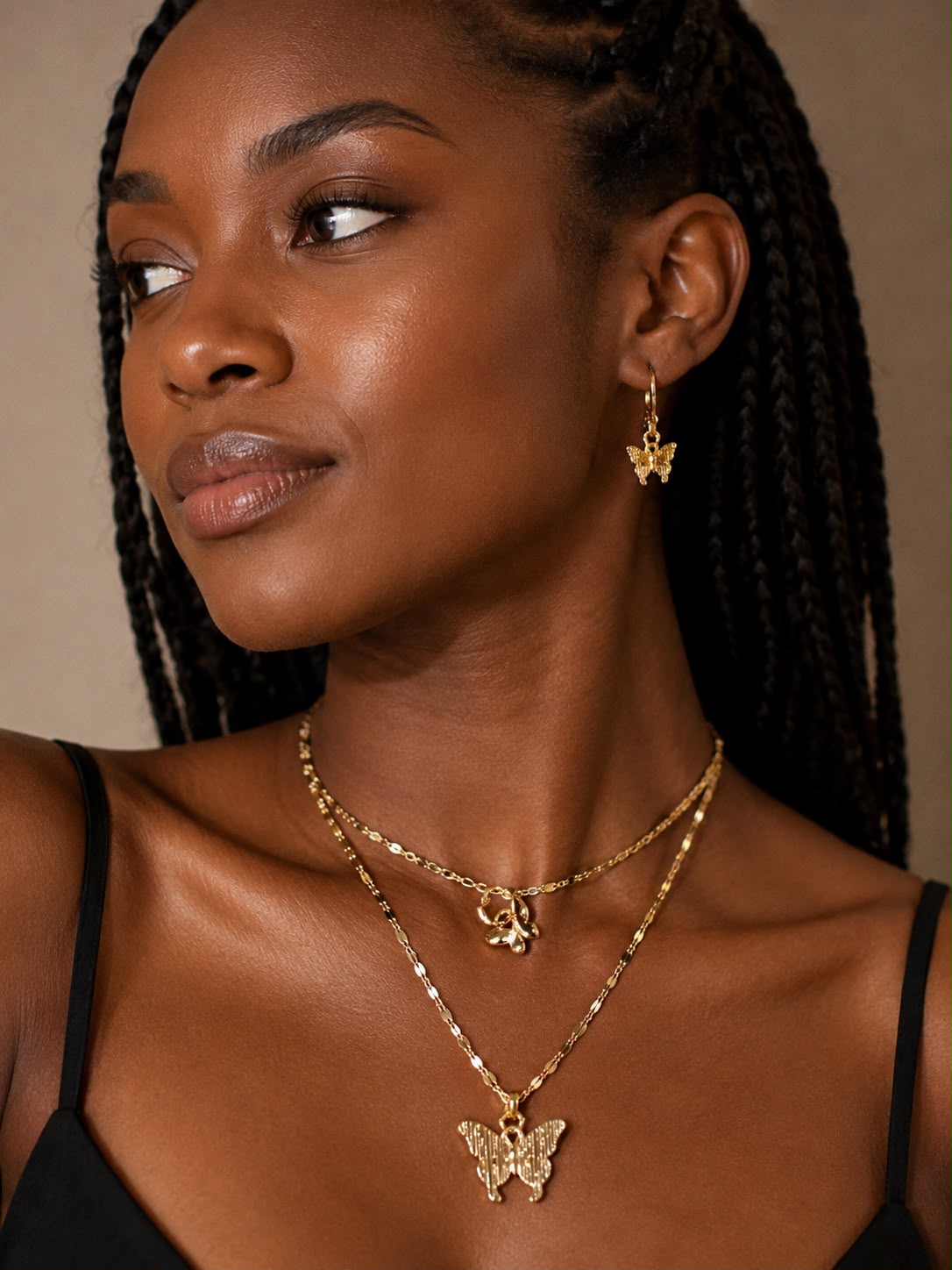 18k Gold Plated Love Heart Infinity Butterfly Necklaces
