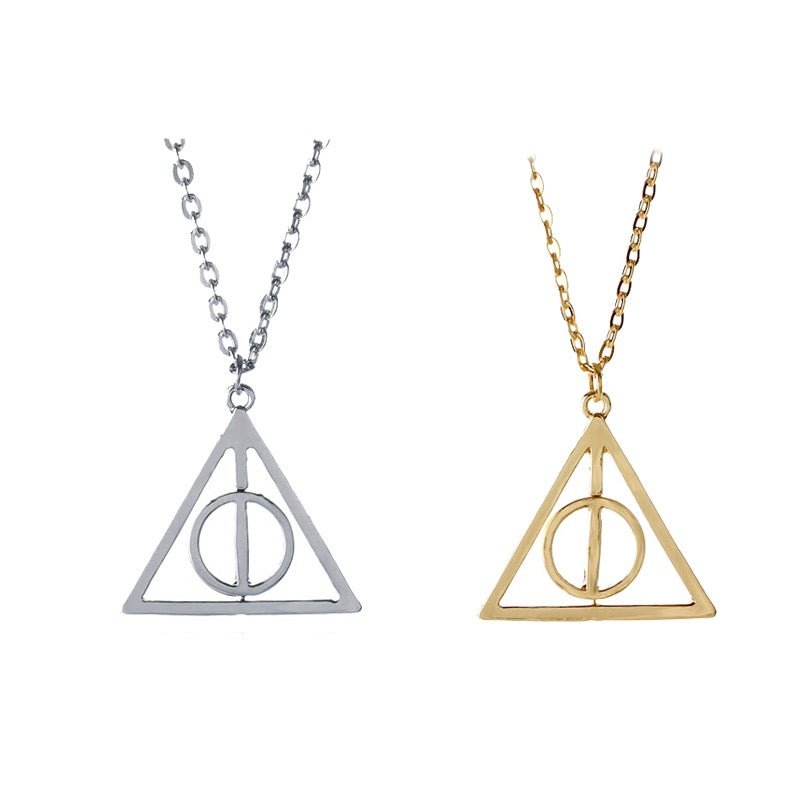 Deathly Hallows Geometric Pendant Necklace