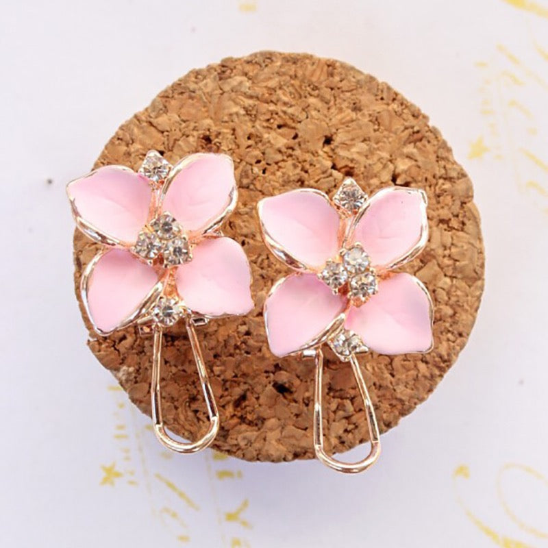 Camellia Ear Nail Clamp Earring