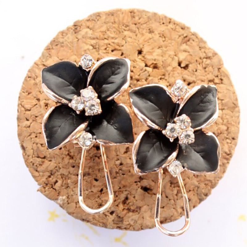 Camellia Ear Nail Clamp Earring
