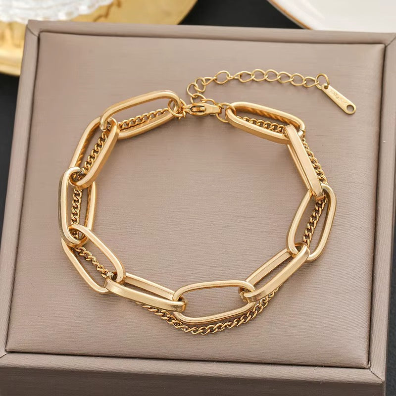 18k Gold Plated Large Linked Chain